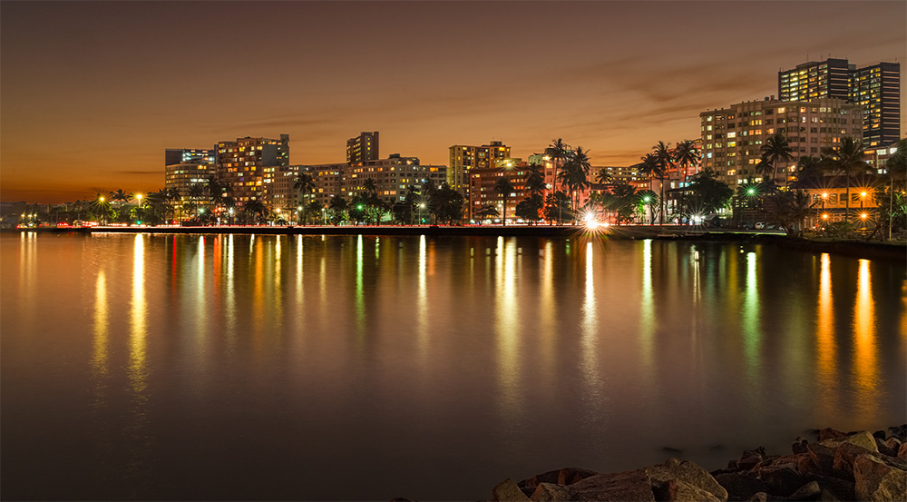 Durban Harbour by Night